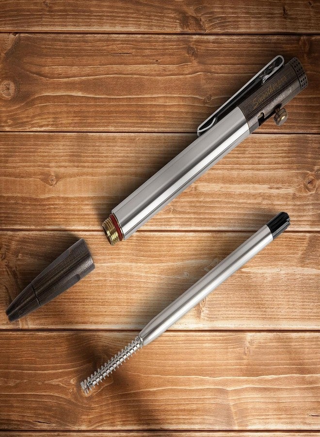 SMOOTHERPRO Bolt Action Pen Compatible with Parker Refill Stainless Steel Pen Clip for EDC Writing Tremor Parkinson Arthritic Business Gift (SP01NA2 - Image 5