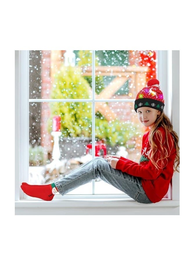 PRINTSHOP4ME Christmas Light-Up Beanie Hat–Soft And Warm Winter Cap For Holiday Parties,Christmas Events And Gift Giving–Unisex Design For Adults And Kids–Perfect For Winter Celebrations - Image 3
