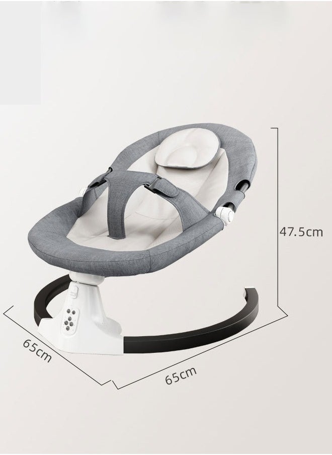 ZCM-HAPPY - Baby Electric Rocking Chair - Newborn Cradle Bed with Remote Control and Soothing Features – 6-Piece Set - Image 1