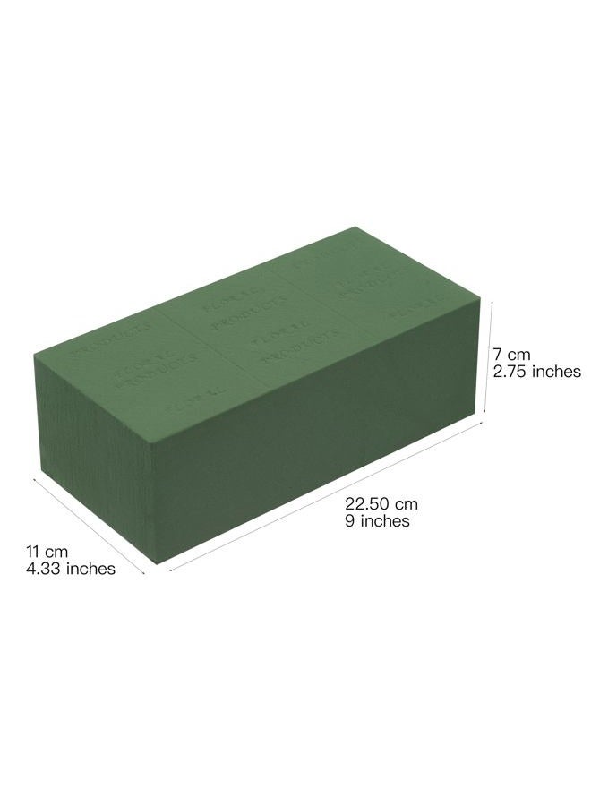 Crafare LUOWAN Crafare 6pc Wet Fresh Floral Foam Blocks Green Florist Foam Bricks for Spring Fresh Flower Arrangement and Crafts Supply 8.9(L) X 3.9(W) X 3(H) - Image 3