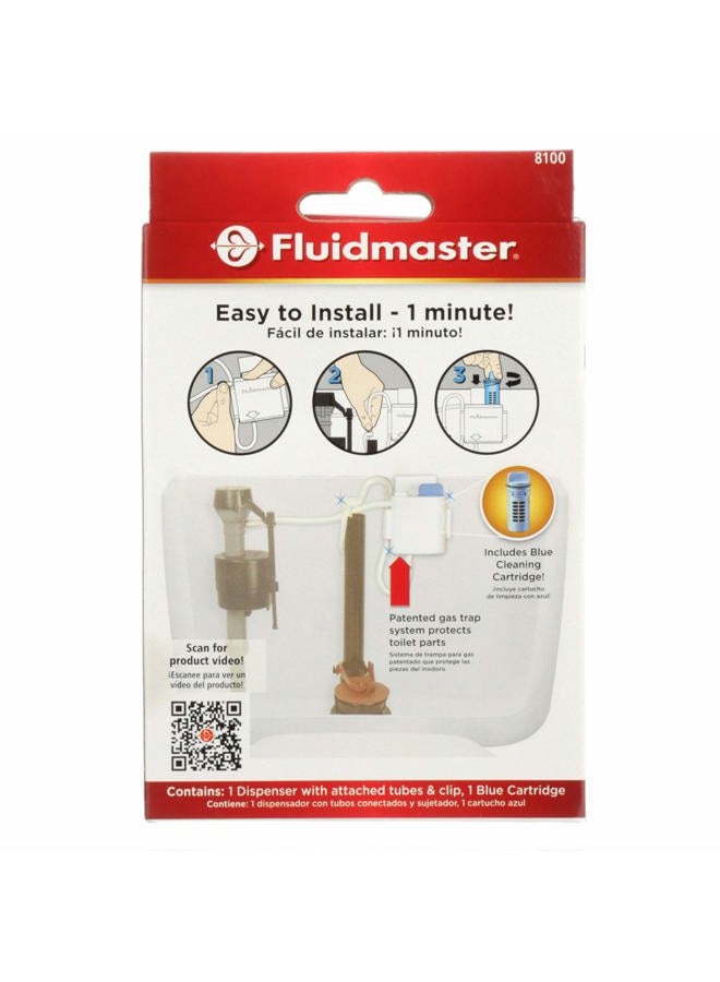 Fluidmaster 8100 Flush 'n Sparkle Automatic Toilet Bowl Cleaning System with Blue Cartridge, Upgraded Version - Image 2
