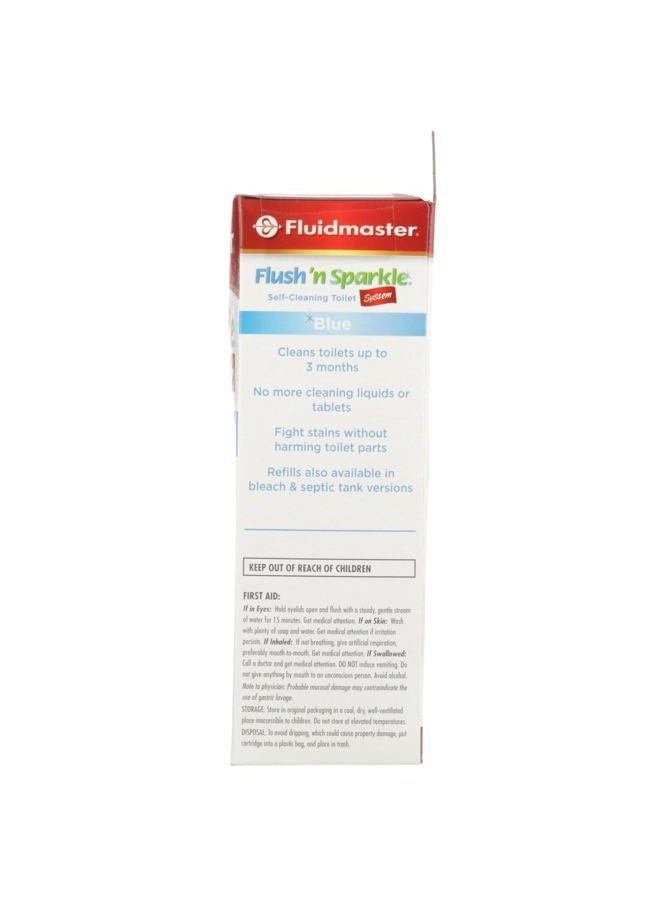 Fluidmaster 8100 Flush 'n Sparkle Automatic Toilet Bowl Cleaning System with Blue Cartridge, Upgraded Version - Image 4