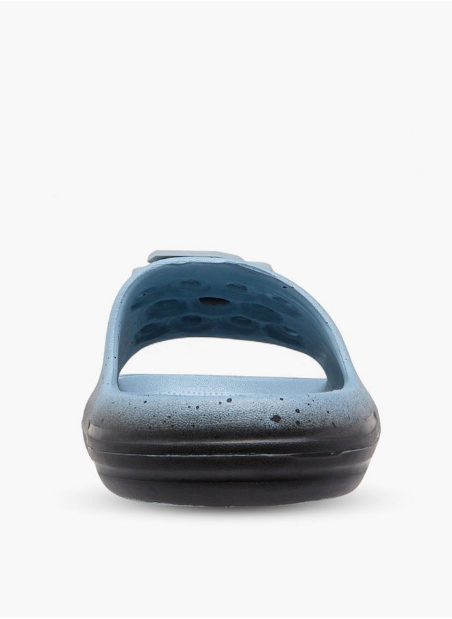 Aqua Jibbitz Detail Slip-On Slides  - Image 4