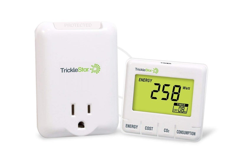 TrickleStar Energy Monitor, Watt Meter, Power Meter, Electric Meter, Plug-in for Instant Energy Consumption Display in Watts, Cost, & CO2. TrickleStar TS2003 - Image 3