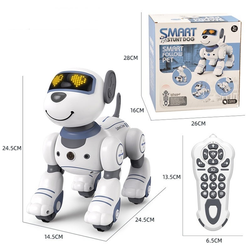 Smart Stunt Robotic Blue Dog with Remote Control - BG1533 - Image 2