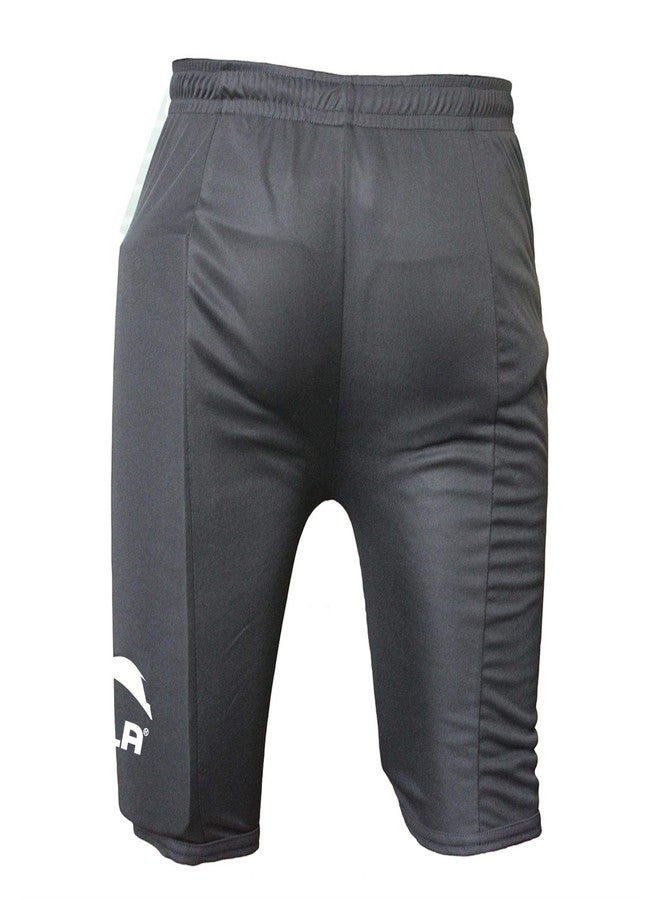 Ceela Sports Premium Thigh Padded Cricket Shorts Black (Youth's) - Image 4