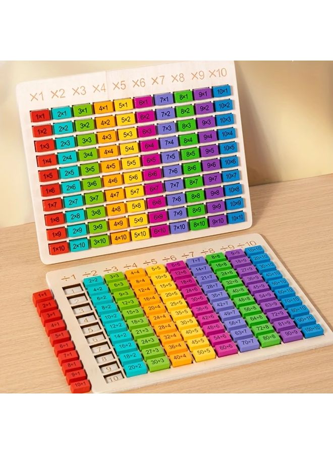 Multiplication Board Educational Math Learning Tool With Numbered Cubes For Kids - Image 4