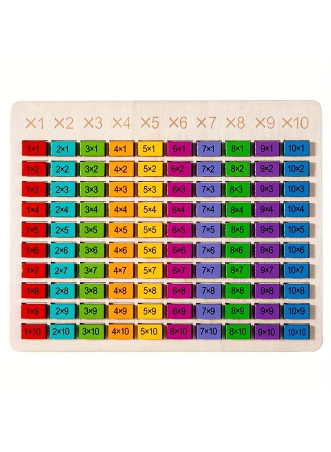 Multiplication Board Educational Math Learning Tool With Numbered Cubes For Kids - Image 3