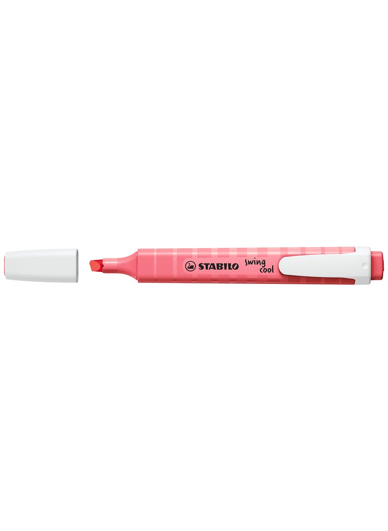 STABILO Highlighter Pen - Swing Cool Pack of 10 Pens in Cherry Pastel Colors , Anti-Dry Out , for Drawing Illustrations , Note Taking  - Image 2