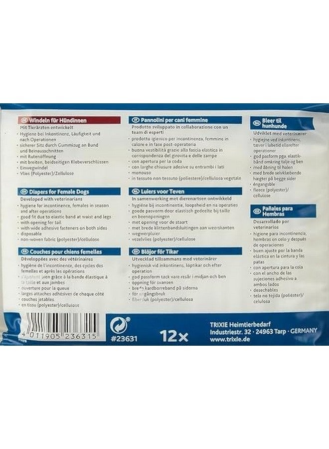 Trixie Diapers for Female Dogs XS-S 20-28cm 12 Pcs - Image 2