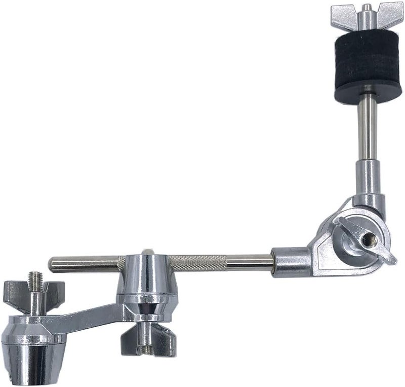 TUOREN Cymbal L-Arm with Compact Dual Drum Clamp - 7.4inch Adjustable Boom Holder for Drum Set - Image 1