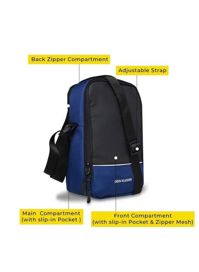 DEIN KLEIDER Urban Swing Cross Body Sling Travel Bag for Men & Women (Navy Blue) - Image 4