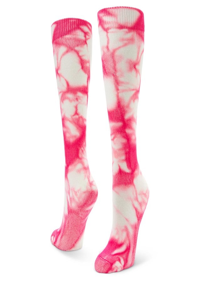 سوف سول جوارب رياضية عالية الأداء من سوف سول أول سبورت، تصل إلى منتصف الساق (زوجان)، مقاس صغير، لون وردي نيون - Image 1