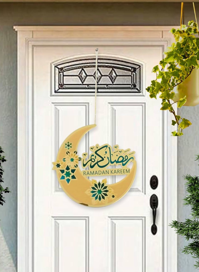 جينو زينة رمضان – أكريليك عالي الجودة مع خيط – زينة رمضان للمنزل – ديكور منزلي خارجي وداخلي  - Image 4