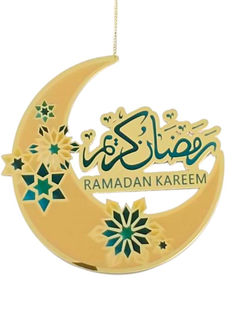 جينو زينة رمضان – أكريليك عالي الجودة مع خيط – زينة رمضان للمنزل – ديكور منزلي خارجي وداخلي  - Image 1