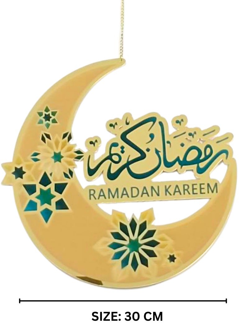 جينو زينة رمضان – أكريليك عالي الجودة مع خيط – زينة رمضان للمنزل – ديكور منزلي خارجي وداخلي  - Image 2