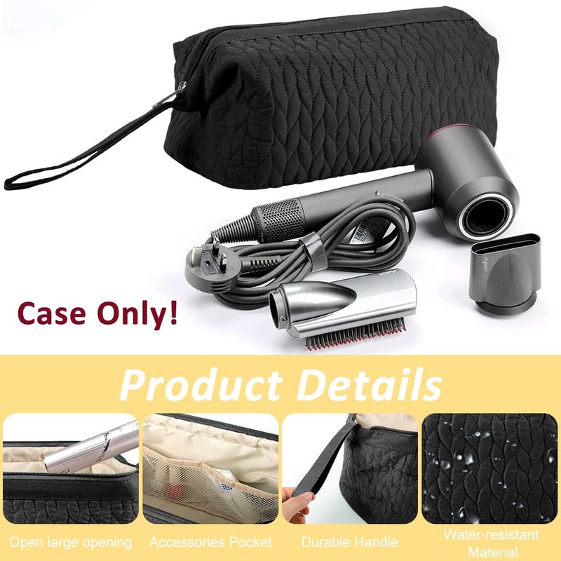 May Create ® Airwrap Travel Case for Dyson/Shark Flexstyle, Travel Pouch Compatible with Dyson Airwrap/Shark Flexstyle for Shark Hair Dryer Curling Iron, Black - Image 4