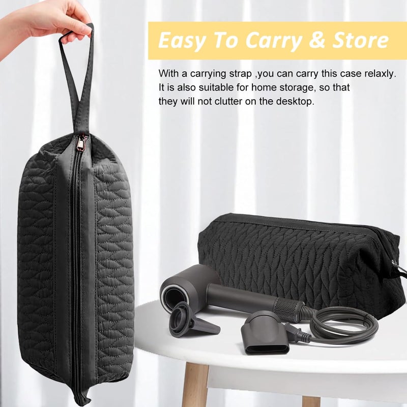 May Create ® Airwrap Travel Case for Dyson/Shark Flexstyle, Travel Pouch Compatible with Dyson Airwrap/Shark Flexstyle for Shark Hair Dryer Curling Iron, Black - Image 5