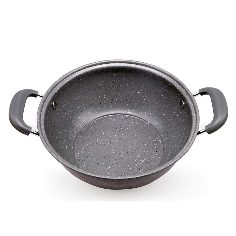 Olpad Non Stick Fry Stir Fry Pan with Lid Wok Pan Steamer Fryer Pot Pans with Lid Frying Basket and Steam Rack Stir Fry Pan 24 cm - Image 4