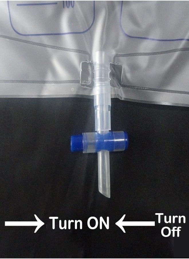 12 Pack of 1000ML Urine Drainage Bags - High Quality and Leak-Proof Design