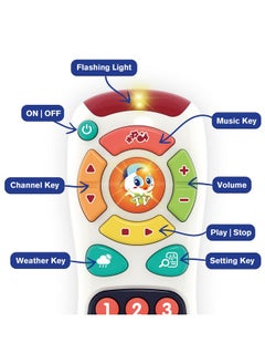 Stone and Clark My Remote My Program Baby Remote Control Toy For 6 Months Old And Up 20 Unique Learning Remote Buttons Plays Baby Music Tunes Flashing Lights Bpa Free And More  - Image 2