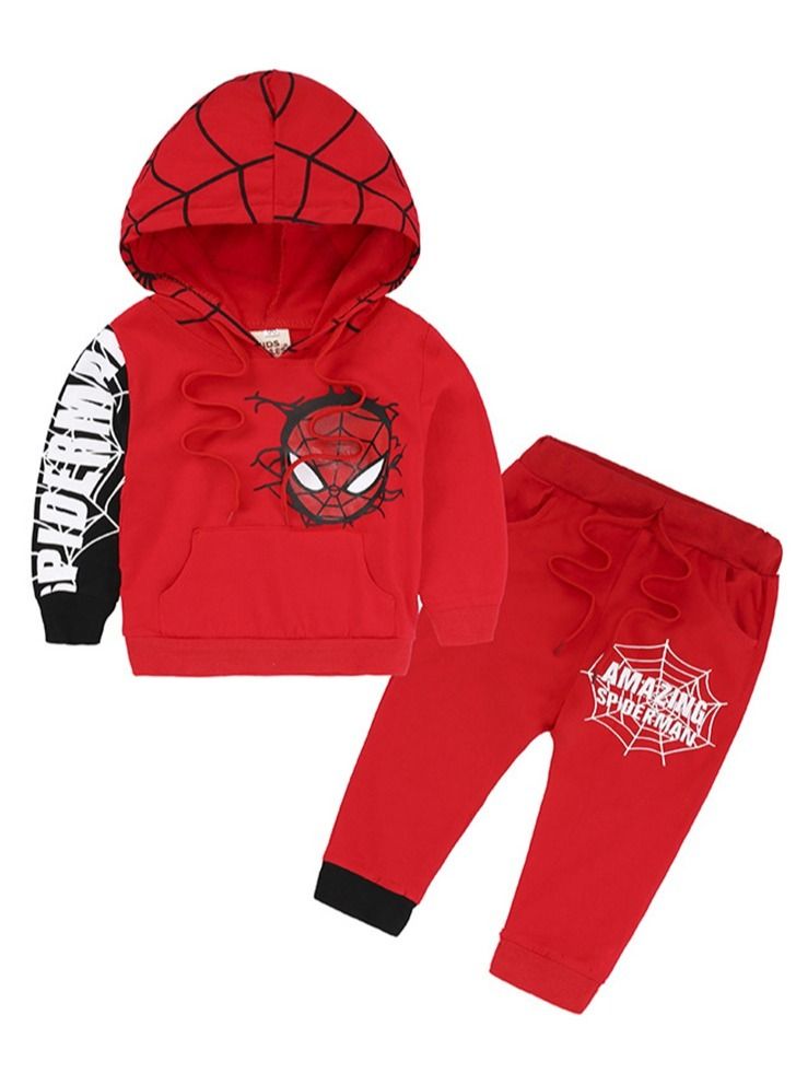 NIBEMINENT NIBEMINENT children's Clothing Set Hoodie Top Pants Set  - Image 3