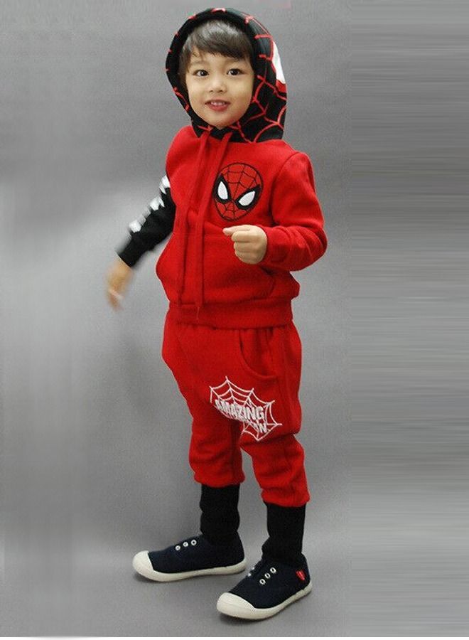 NIBEMINENT NIBEMINENT children's Clothing Set Hoodie Top Pants Set  - Image 1