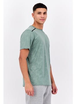 Nordland Men Sportswear Fit Short Sleeves Training T-Shirt, Green  - Image 2