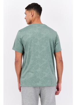 Nordland Men Sportswear Fit Short Sleeves Training T-Shirt, Green  - Image 3