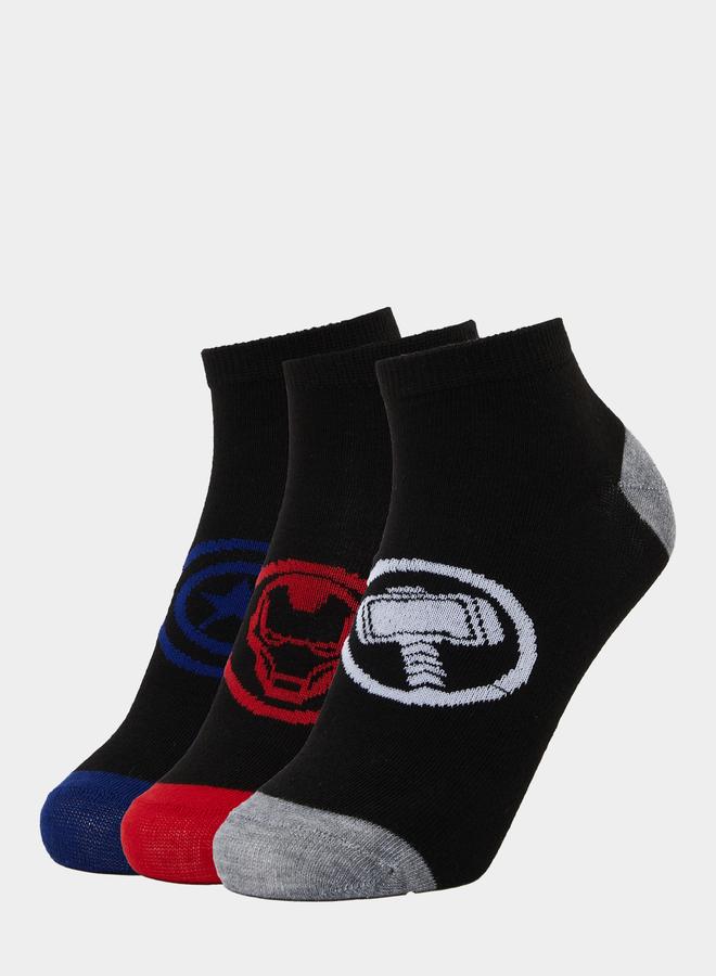Styli Boys Set of 3 - Avengers Ankle Socks - Image 1