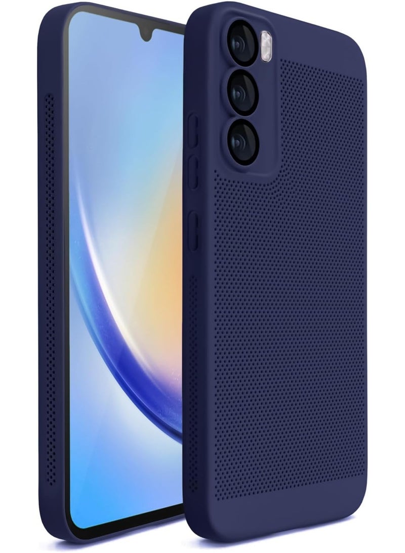 Case For Samsung Galaxy A16 5G/4G Heat Dissipation Case with Built-in Camera Lens Protector Slim Fit Breathable Cooling Anti-Fingerprint Hard PC Back Shockproof Cover - Image 2
