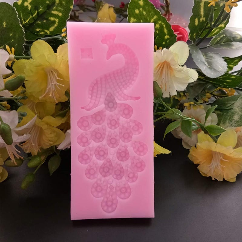 HengKe Silicone Beautiful Peacock Mold  birds Silicone Jelly Sugar Chocolate Fondant Molds for Sugarcraft Candy Cake Decoration Cupcake Topper Ice Jewelry - Image 4