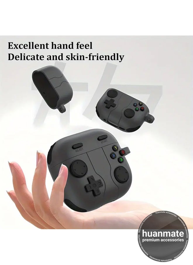 huanmate - Apple AirPods 4 Premium Protection Case Cover - Dark Grey - Lightweight, Stylish Design, Accurate Cut-outs - Easy to Install & Remove - Durable Shield for Your Apple AirPods 4 - Image 1