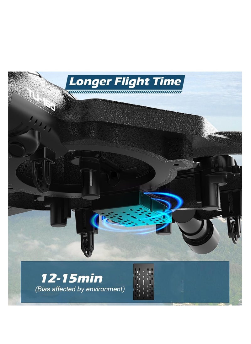 SYOSI - Remote Control Drone for Kids Gesture RC Stealth Raptor Airplane Quadcopter Fighter Jet with Light Spray 360° Flip Beginner Big Plane Toy Boys 1 Battery 984FT - Image 1