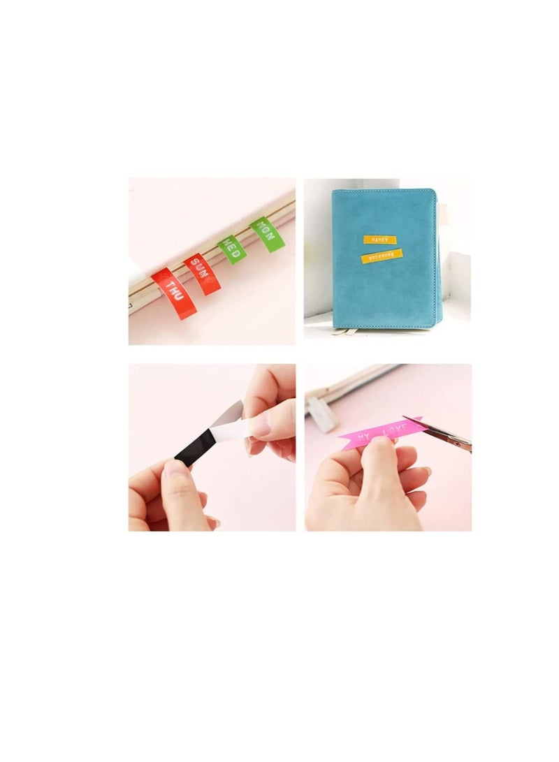 Compatible Embossing Label Tape 9mm x 3 Meter Replacement for DYMO Motex Embossing Label Tape for Dymo Embossing Label Maker Organizer Office Mate Single Pack Pink - Image 1