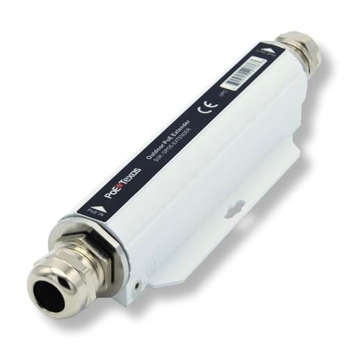 PoE Texas Outdoor PoE Extender - IP67 Waterproof Direct Burial Repeater - High-Speed Ethernet Booster Extends Power Gigabit Data Range up to 660' - IEEE 802.3bt/at/af Compliant for IP Cameras, VoIP - Image 1