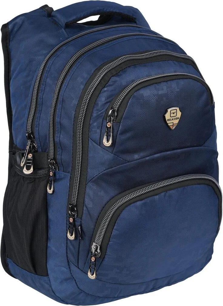 ريلاكسن 5 Compartment Waterproof Lined Fabric Ergonomic School Backpack RLX2226-LACIVERT