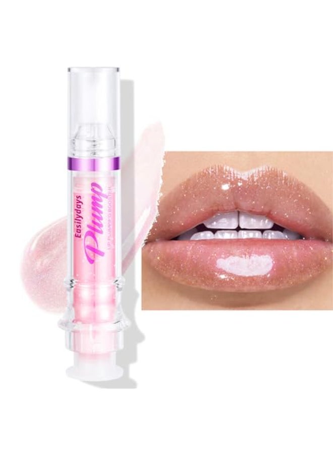 Easilydays Lip Plumping BoSpicy Lip Lipstick Lifting Lip Gloss Hydrating Volumizes HighShine Plumping Lip Glass Mirror Lip Glaze Lip Makeup Plump Pout Lip Plumper for Women Girls 02 - Image 1