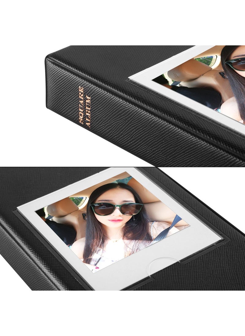 CAIUL CAIUL Compatible 64 Pockets Instax Square Book Album for Fujifilm Instax Square SQ10 SQ6 Instant Film (Black)  - Image 5