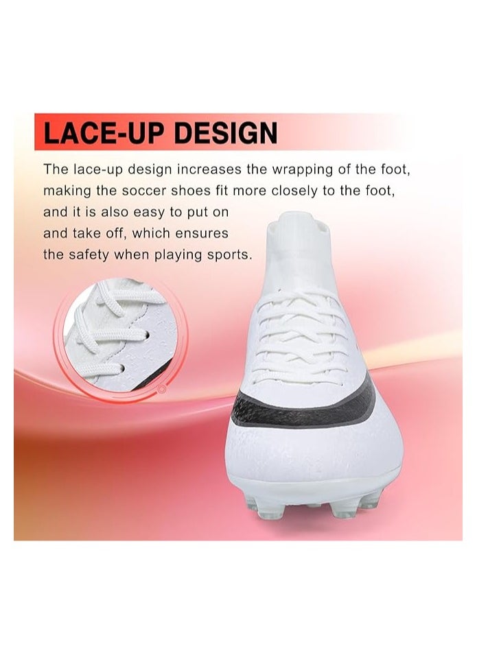 Generic Mens Soccer Cleats Womens Football Cleats Youth Soccer Shoes for Big Boys AG  - Image 5