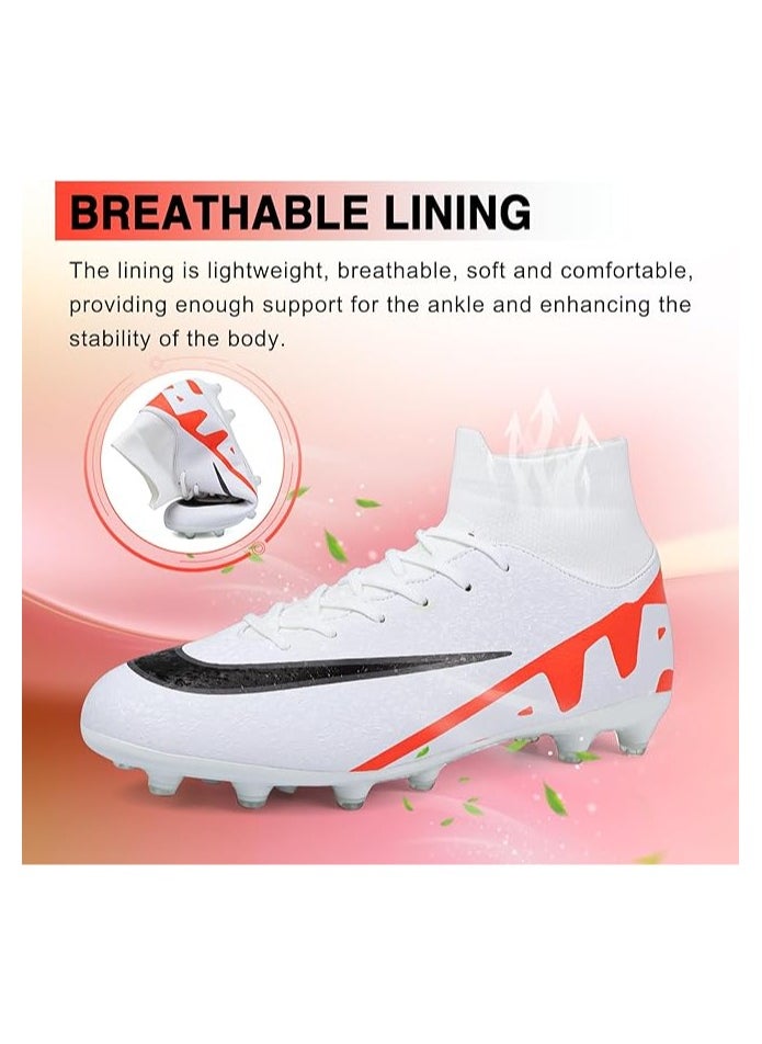 Generic Mens Soccer Cleats Womens Football Cleats Youth Soccer Shoes for Big Boys AG  - Image 2