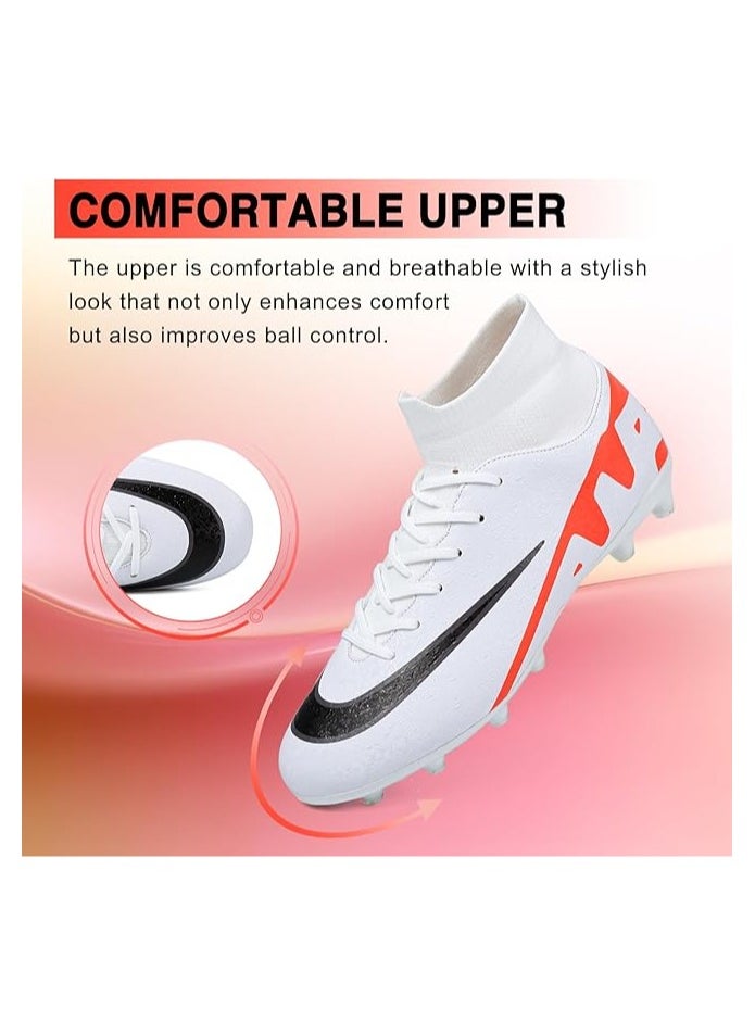Generic Mens Soccer Cleats Womens Football Cleats Youth Soccer Shoes for Big Boys AG  - Image 4