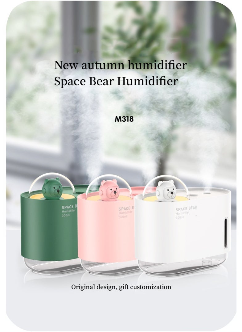 Generic Space Bear Humidifier, Portable USB Mini Humidifier, and Essential Oil Diffuser - Capacity 300ml, Dual Fog Mode, Quiet Operation, LED Night Light, Compact Air Freshener for Cars, Bedrooms, Offices, and Travel, Ideal Gift for Moisturizing Skin and Enhancing Emotions  - Image 5