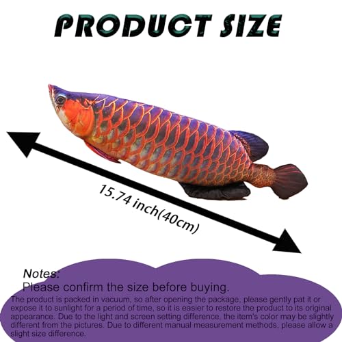 XiRiDa 157 Fish Stuffed Animal Realistic Fish Plush Cute Toy Gifts for Kids Adults - Image 5