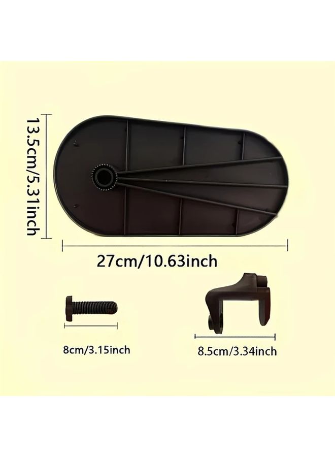 Ergonomic Wrist Support And Elbow Pad Non Slip Base Posture Corrector Desk Extender Reduces Wrist Elbow Fatigue Compatible With Keyboard Mouse Office Chair Home Accessories Compact Comfort Pad For Remote Workers Black - Image 2