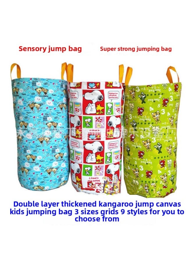 Special Offer Children's Jump Bag Oxford Cloth Thickened Adult Feeling Pull Handbag Kangaroo Jump Bag Direct Sales-Color:Snoopy Red 50*55cm  - Image 3