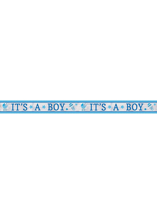 Amscan لافتة فويل للرضع الذكور، زينة حفلات استقبال المواليد
