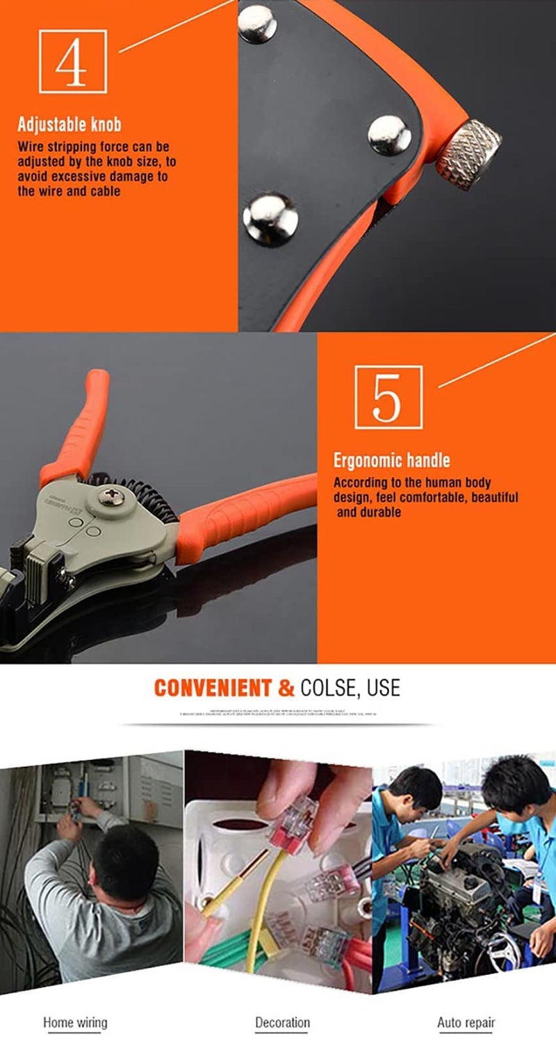 Harden 7" Professional Automatic Wire Cutter and Stripper - 660611 - Image 5