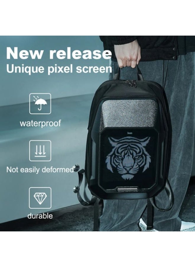 Divoom Cyberbag Pixel Art LED Backpack - BLACK - Image 5