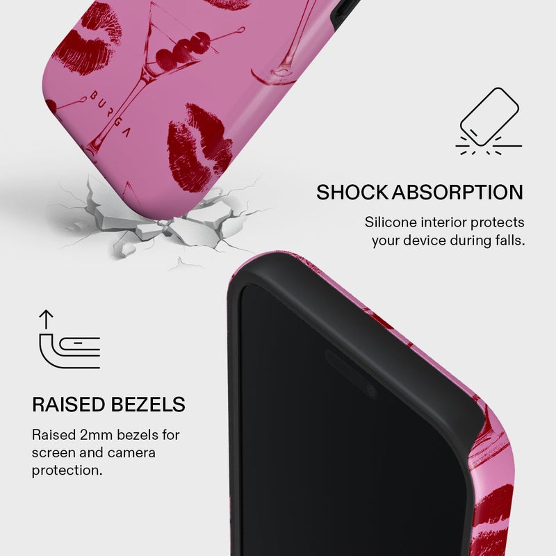 BURGA iPhone 17 Pro Max Call Me Premium Case Compatible with Hybrid Dual-Layer Hard Shell + Silicone Protection - Scratch-Resistant Shockproof Mobile Cover - Image 4